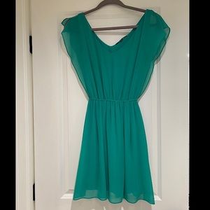 Gianni Bini Flutter Sleeve Chiffon Dress
